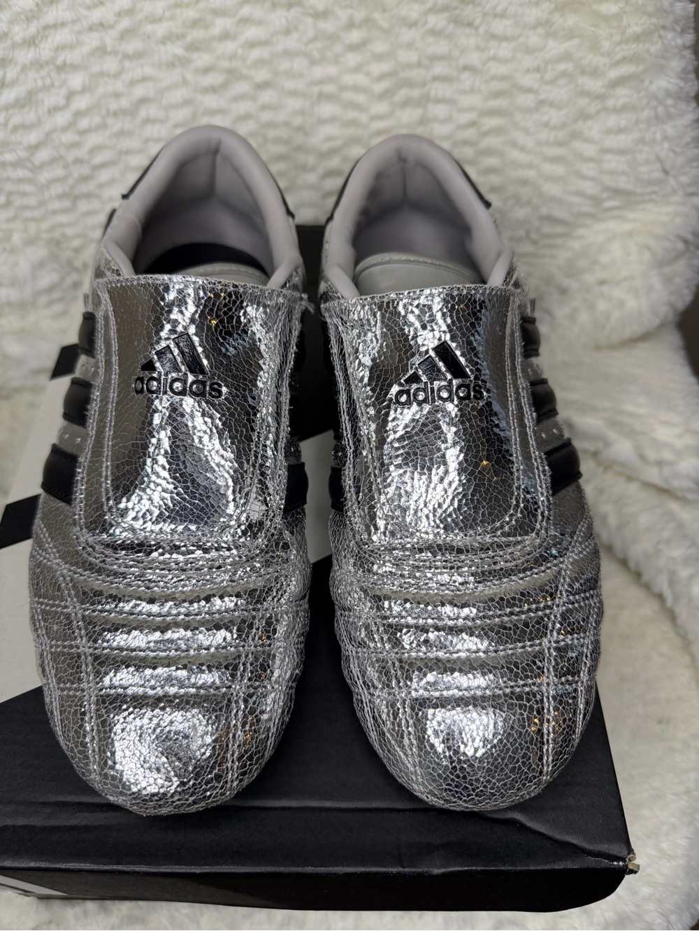 Adidas Taekwondo Silver Metallic Black (Women's) - Picture 2 of 12